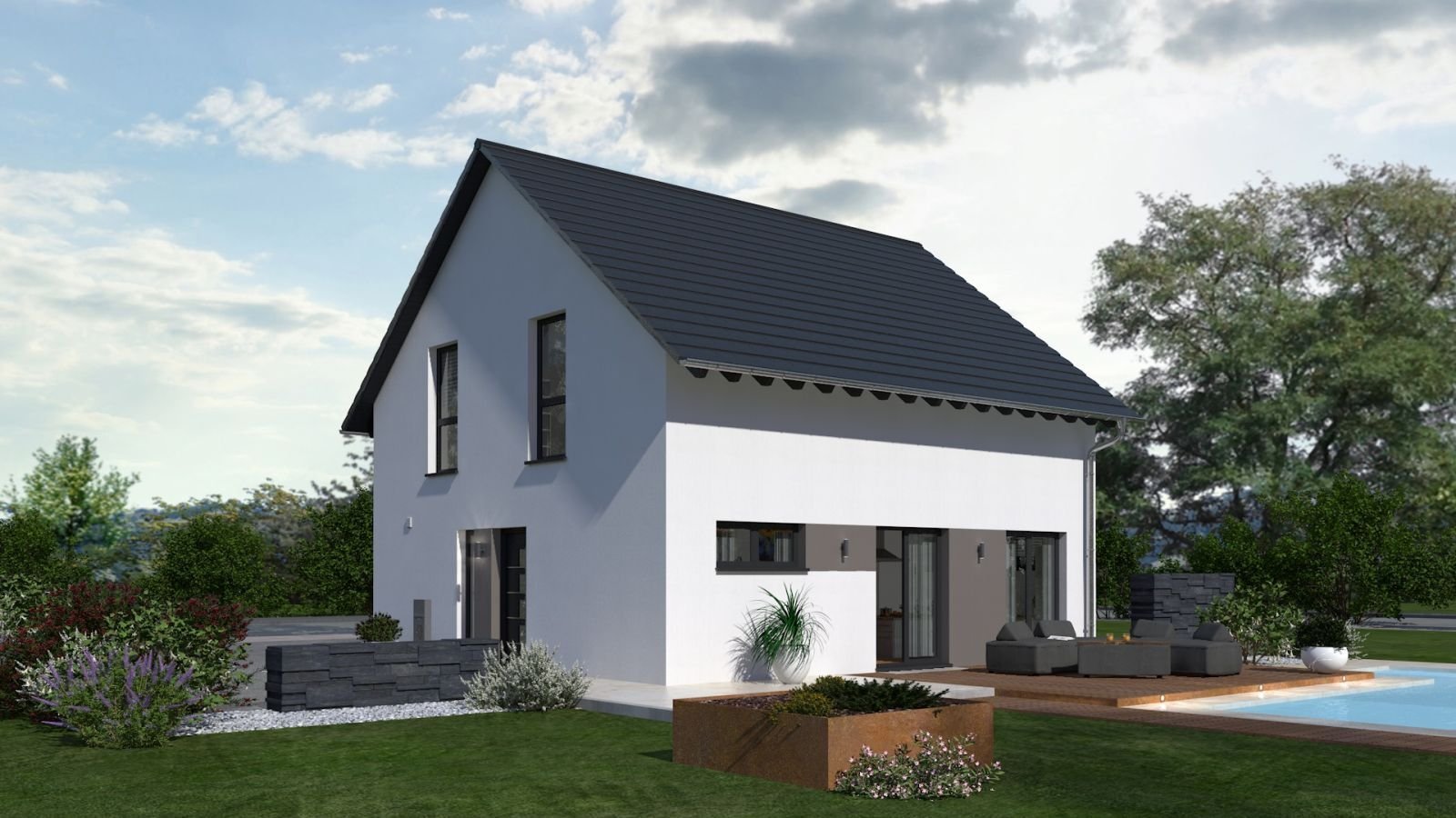 EXKLUSIVES GRUNDSTÜCK: EINFAMILIENHAUS MIT OFFENER ARCHITEKTUR