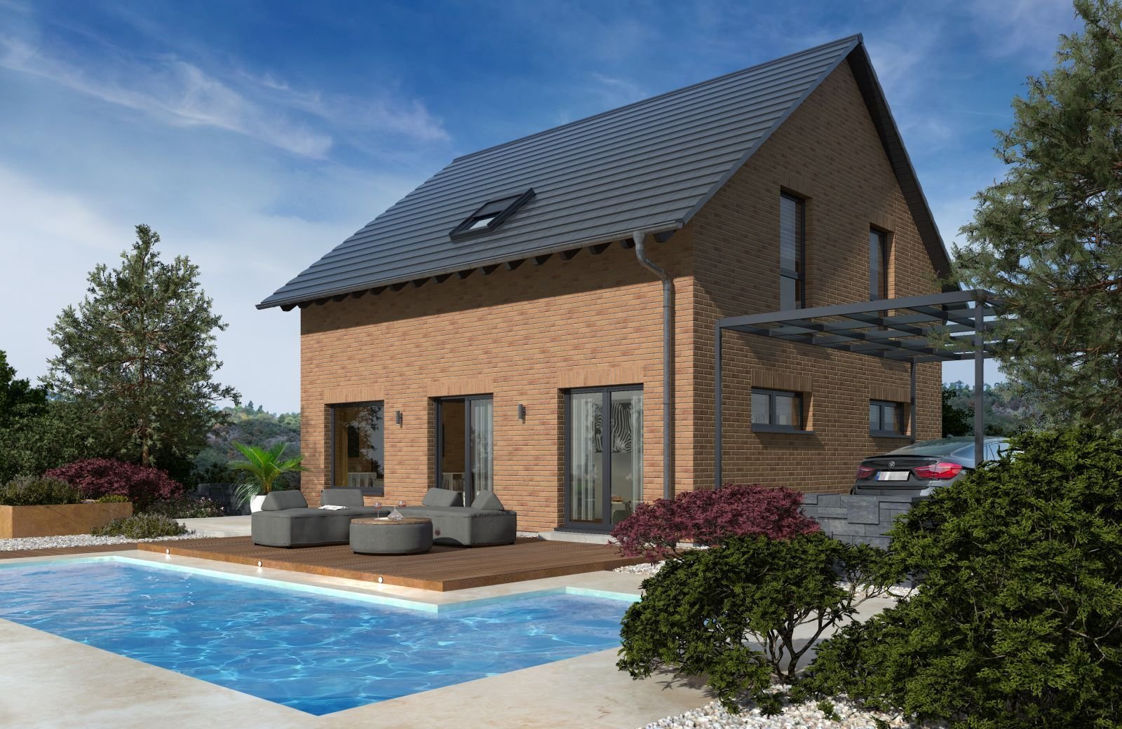 EXKLUSIVES GRUNDSTÜCK: EINFAMILIENHAUS MIT OFFENER ARCHITEKTUR