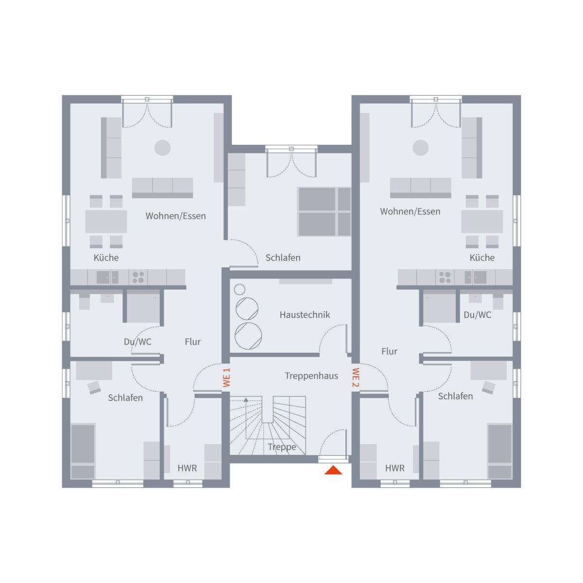 Großes Haus mit 4 Wohnungen ! Im Schnitt nur 321.500,-€ je Wohnung mit Grundstücksanteil ! 