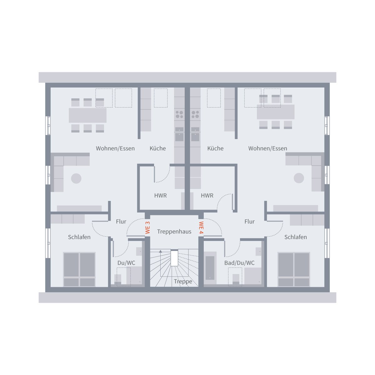 Haus mit 4 Wohnungen ! Im Schnitt nur 206.000,-€ je Wohnung mit Grundstücksanteil ! 