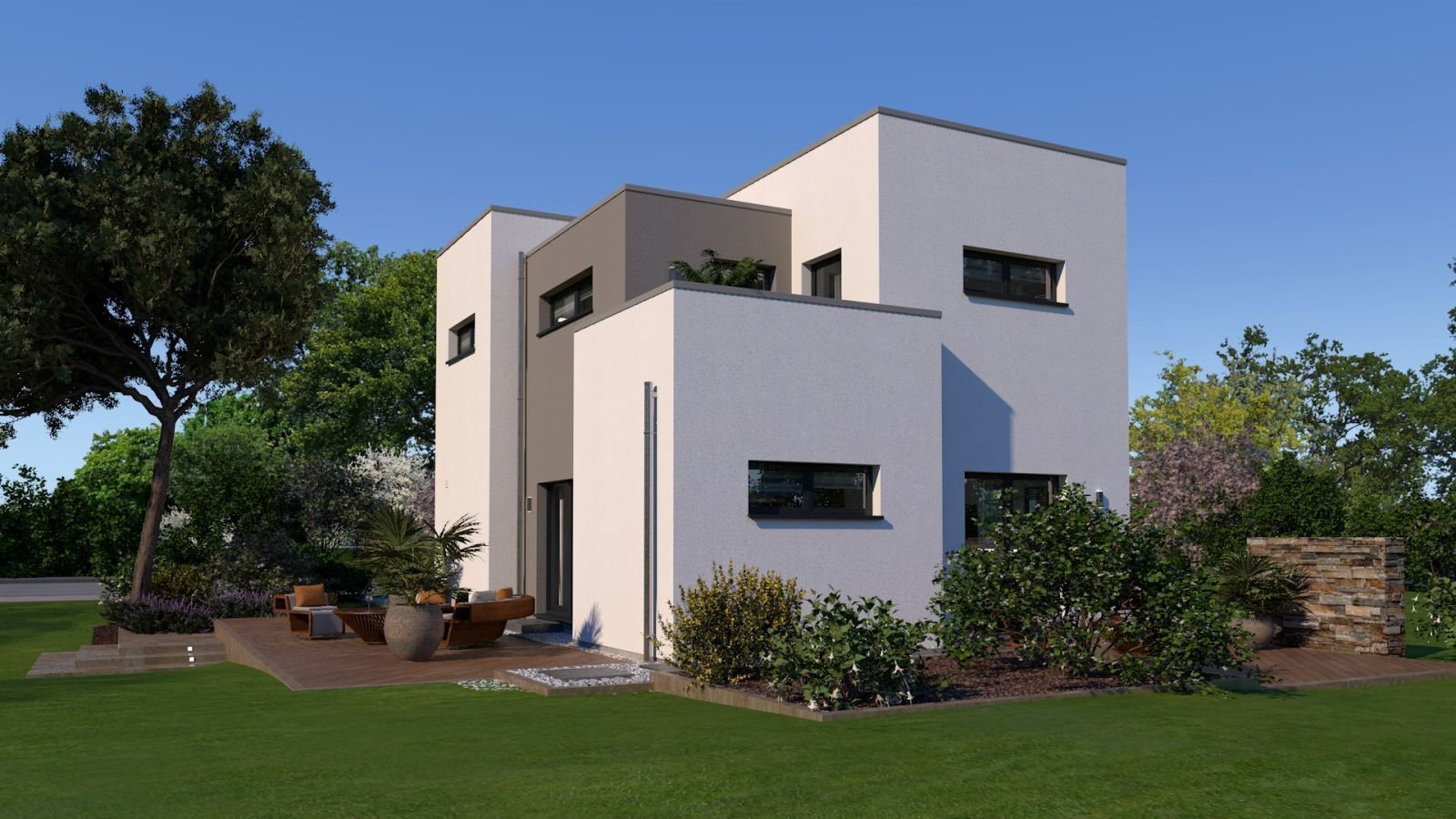 EIN­FA­MI­LI­EN­HAUS MIT BESONDERER ARCHITEKTUR
