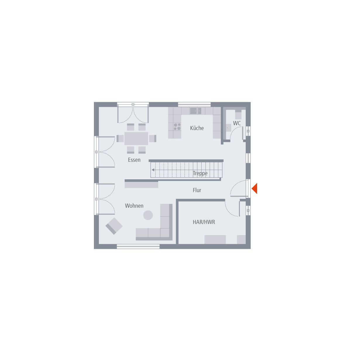 EINFAMILIENHAUS MIT OFFENER ARCHITEKTUR LIEBT DAS VOLLE LEBEN