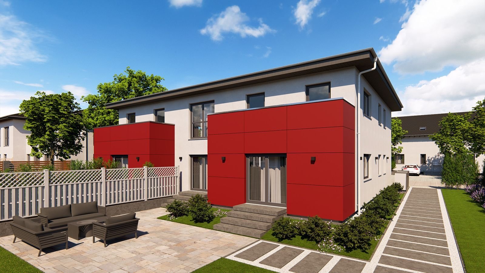 Großes Haus mit 4 Wohnungen ! Im Schnitt nur 228.400,-€ je Wohnung mit Grundstücksanteil !