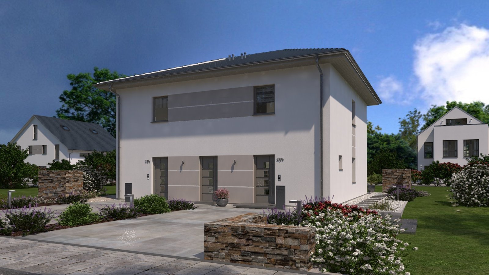 2-Familienhaus ! Nur 304.800,-€ je Familie/Haushälfte/Grundstücksanteil !