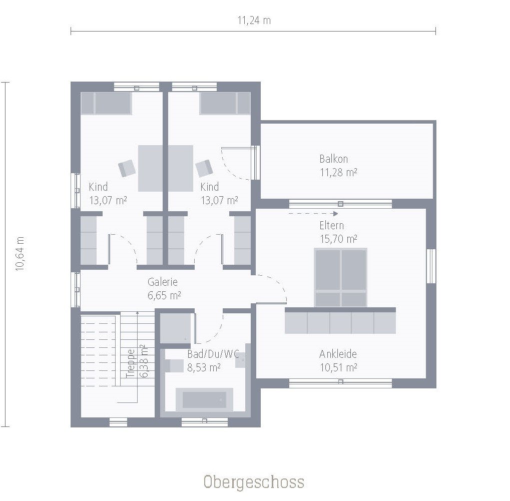 Haus mit perfekter Optik, mit Flachdach, im Bauhausstil ! Preis mit einem Grundstück berücksichtigt !