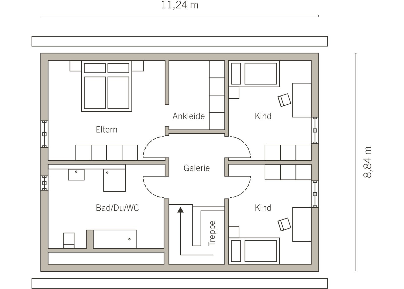 KLASSISCHER GRUNDRISS - GROSSZÜGIGES HAUS