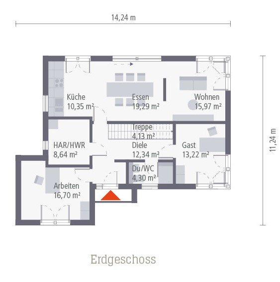 Geräumiges Haus das sie jeden Tag in seinen Bann zieht ! Preis mit Grundstück berechnet !