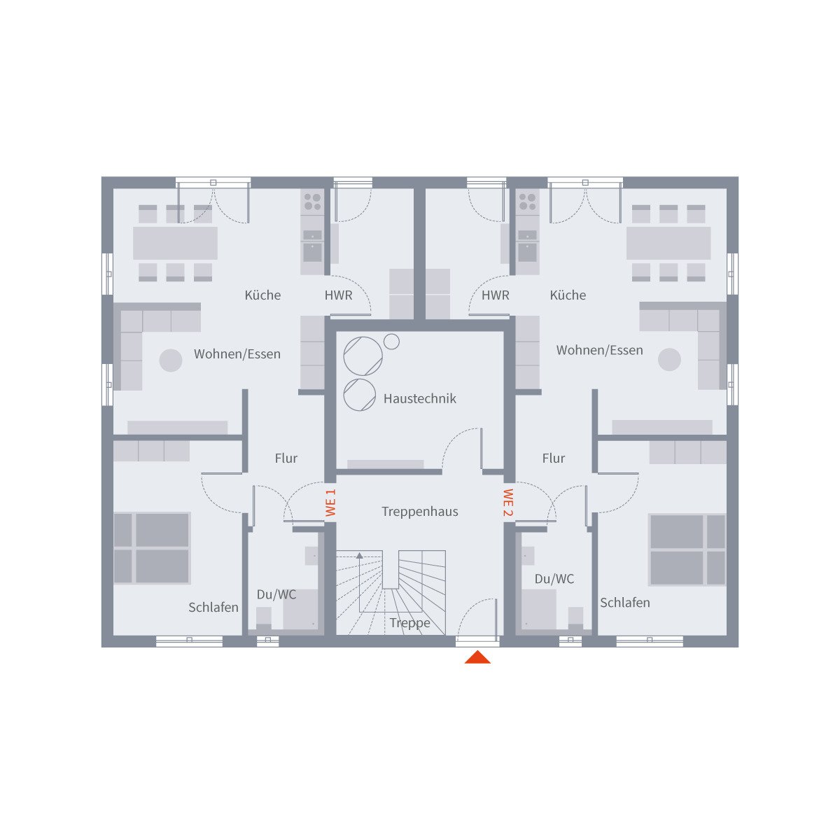 Haus mit 4 Wohnungen ! Im Schnitt nur 224.450,-€ je Wohnung mit Grundstücksanteil !