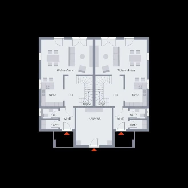 2-Familienhaus zum Top-Preis ! Nur 392.100,-€ je Familie/Haushälfte/Grundstück !
