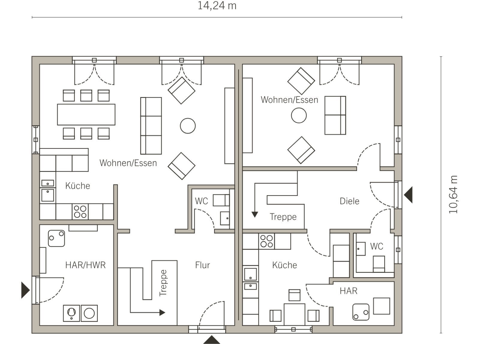 Zwei Familien - ein Zuhause voller Möglichkeiten.