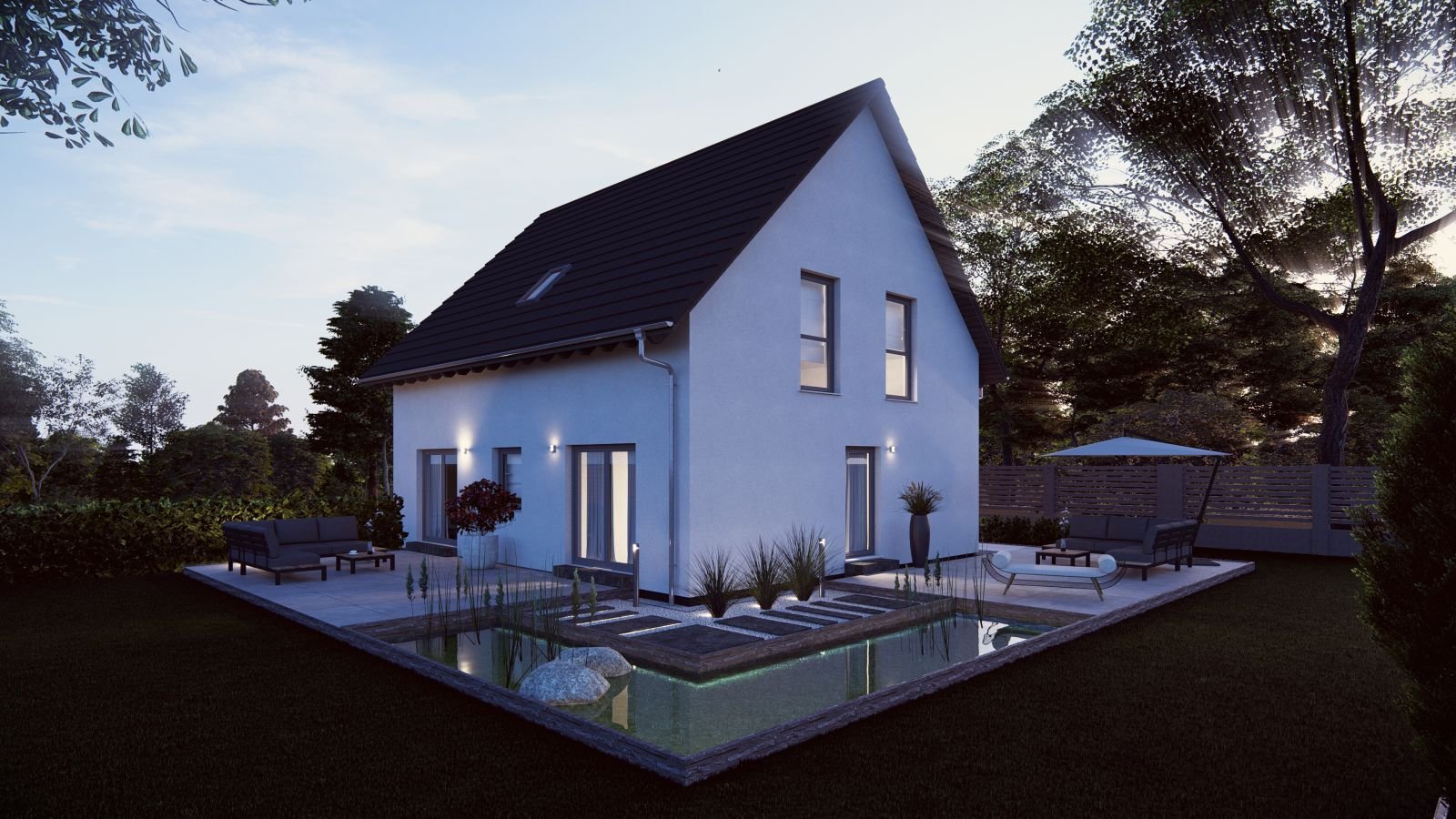 Große Familie oder gute Freunde. Bauen Sie zusammen und teilen sich die Kosten! Preis pro Doppelhaushälfte inkl. Grundstück!