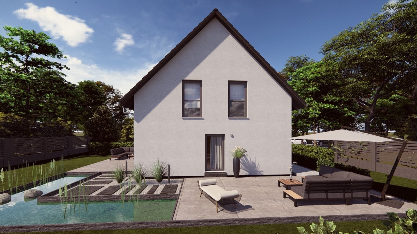 Große Familie oder gute Freunde. Bauen Sie zusammen und teilen sich die Kosten! Preis pro Doppelhaushälfte inkl. Grundstück!