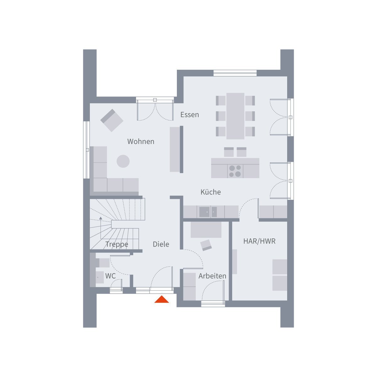 Design 15.3 - Wohn- Essbereich- Küche offen - 152 m² - Homeoffice ready - Große Kinderzimmer