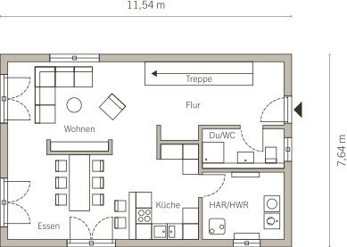 Viel Zuhause auf kompakter Fläche (auch als Doppelhaus)