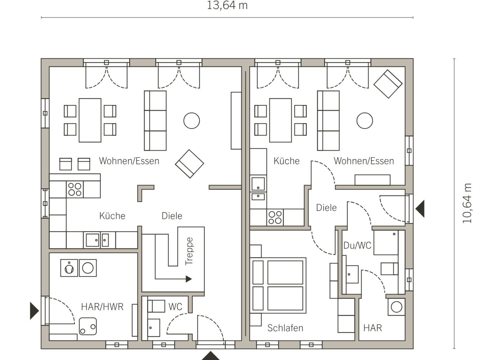 Zwei Familien - ein Zuhause voller Möglichkeiten.