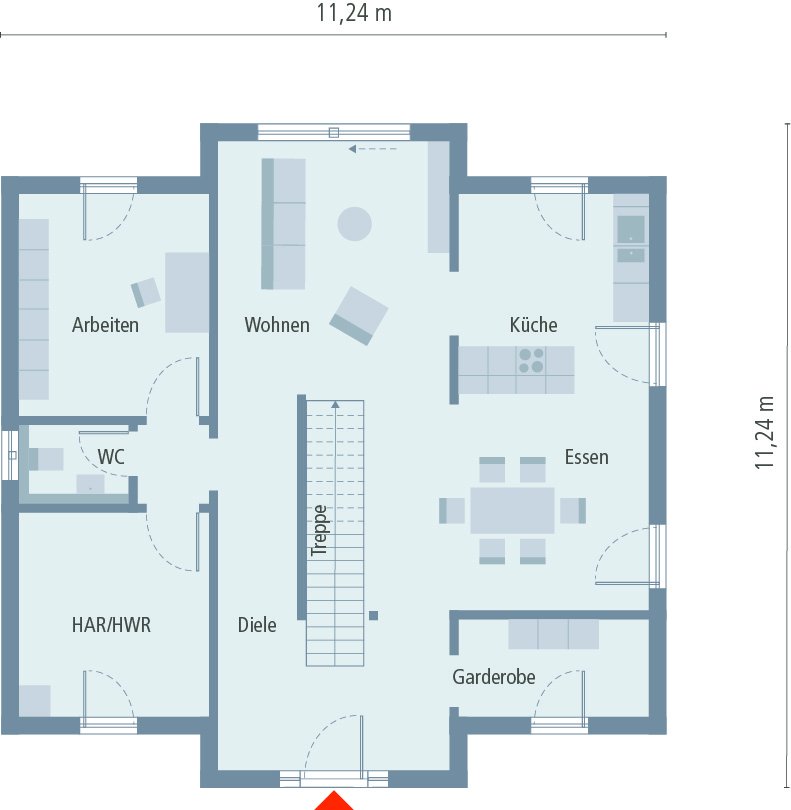 Haus zum wohnen mit dem Wohlfühleffekt für ihr Leben ! Mit Grundstückes berechnet !