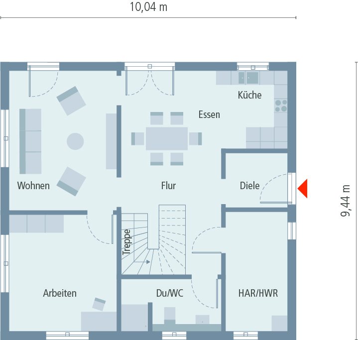 Ihr Haus mit dem Wohlfühleffekt ! Grundstück im Preis bereits mit berechnet !