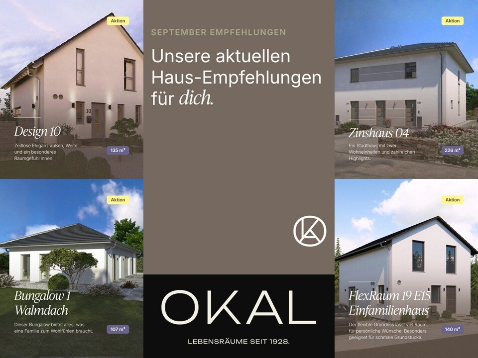 Aus Grundstück wird Zuhause – gestalte deinen Lebensraum mit OKAL