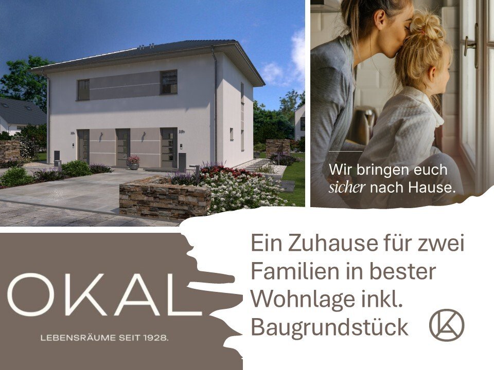 Gemeinsam wohnen. Freiraum behalten, mit dem Okal Zweifamilienhaus ist das möglich!