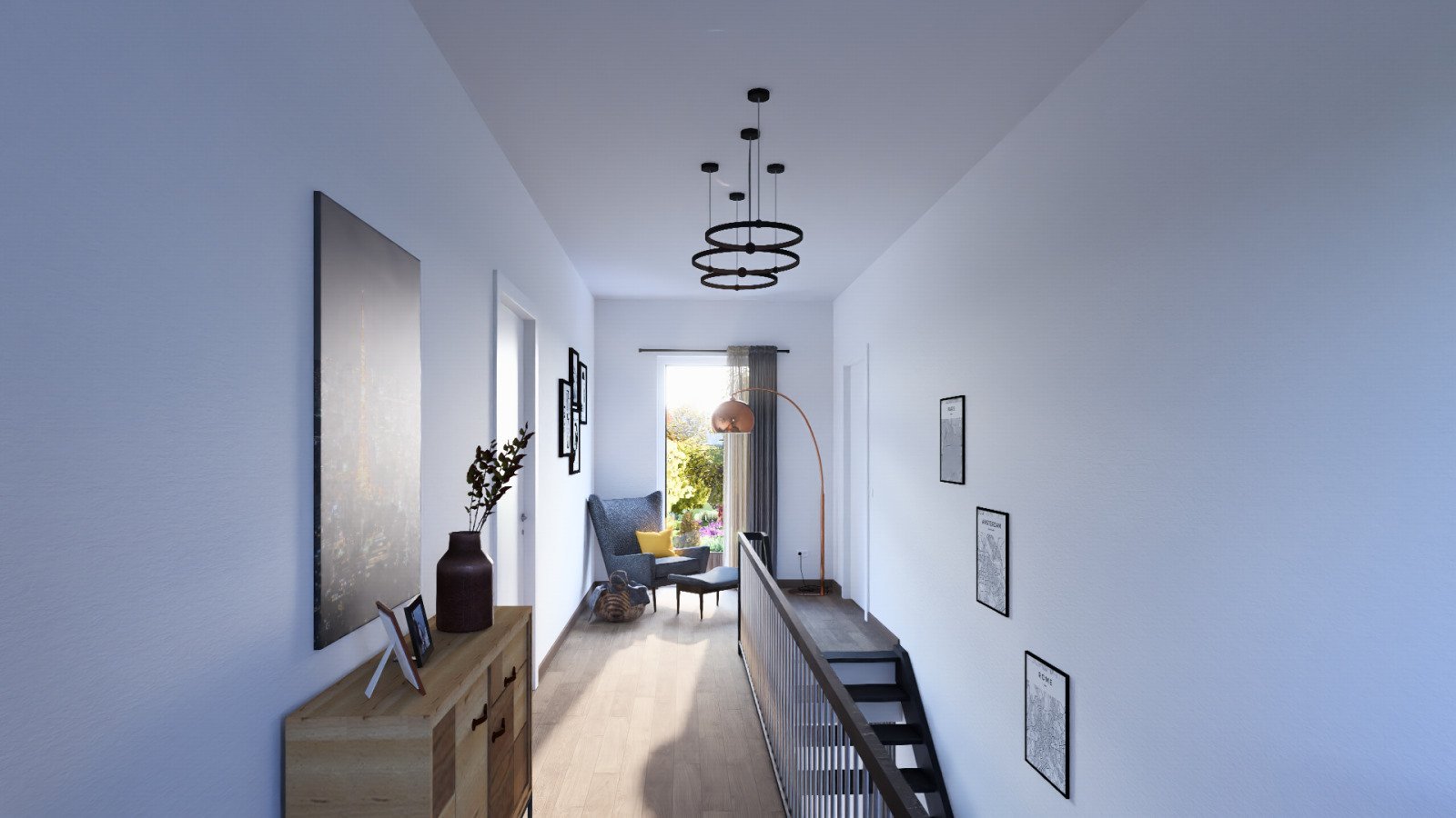 MODERNE STADTVILLA MIT ELEGANTEM WALMDACH