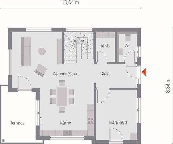 Ihr Bauhaus gepaart mit exklusiven Design und Gemütlichkeit ! Preis mit einen Grundstück berechnet !
