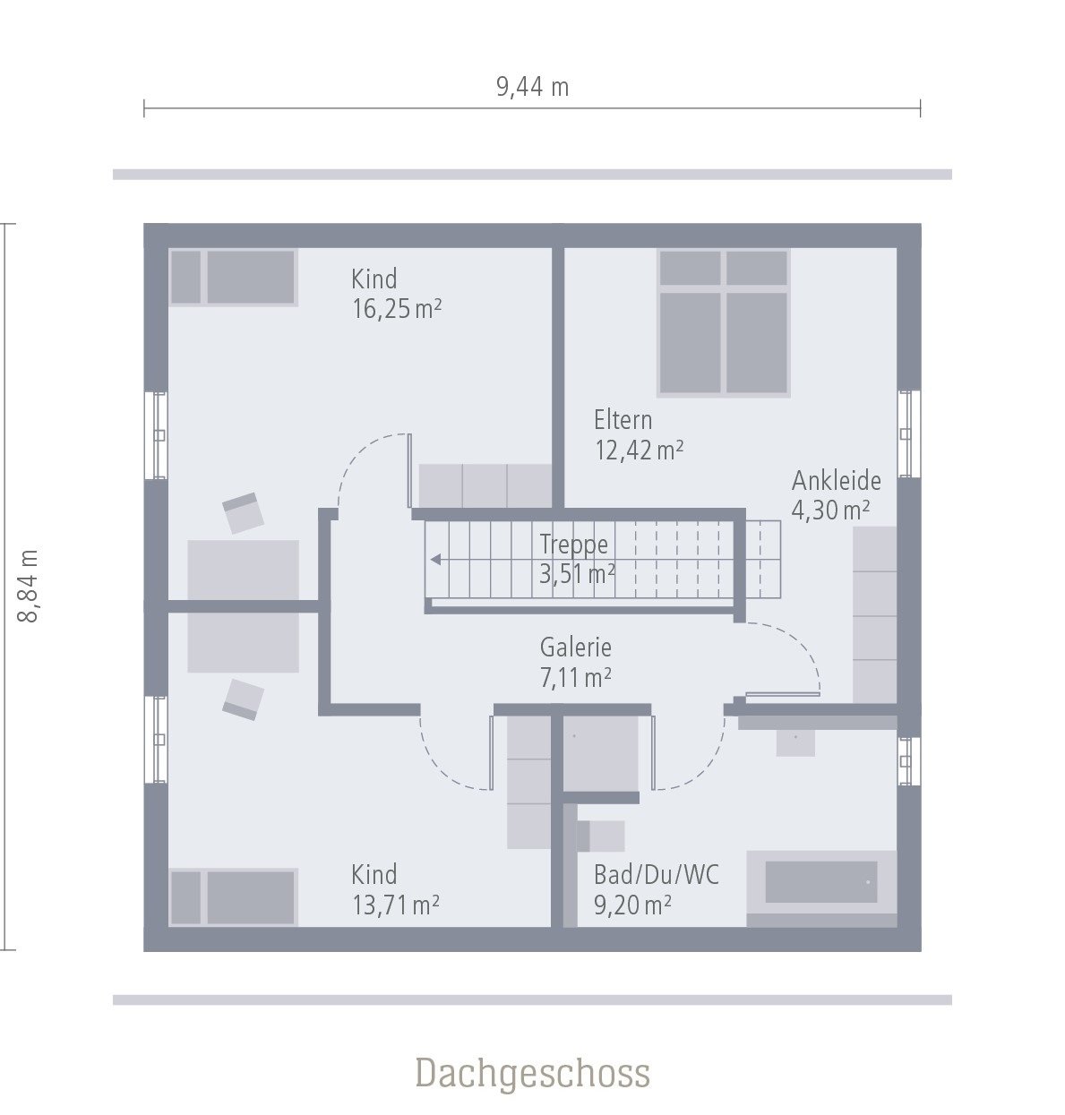 Grundriss Obergeschoss