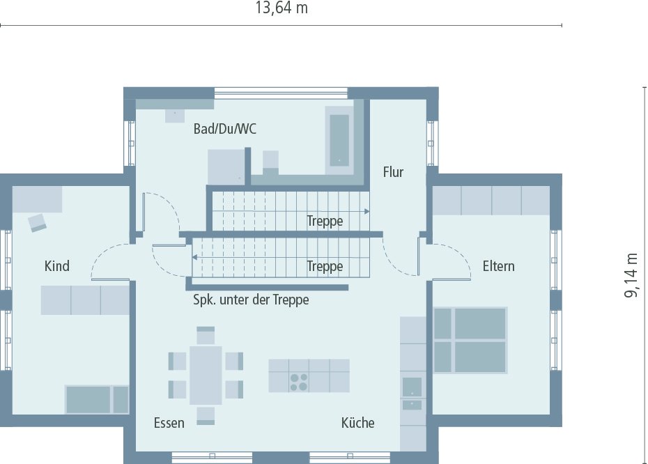 TownHouse - Flachdach OG