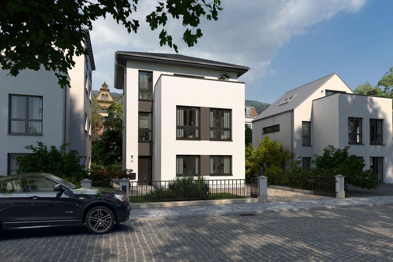 Townhouse Walm Eingang Villenviertel Nachmittag