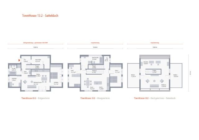 TownHouse - Satteldach Grundriss