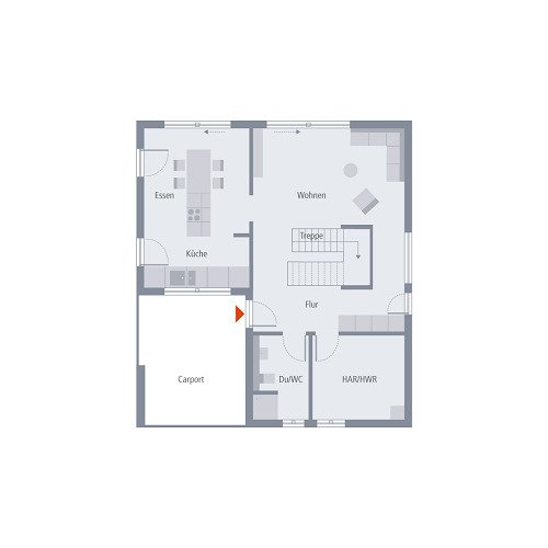 Grundriss EG mit Carport Grundriss EG mit Carport