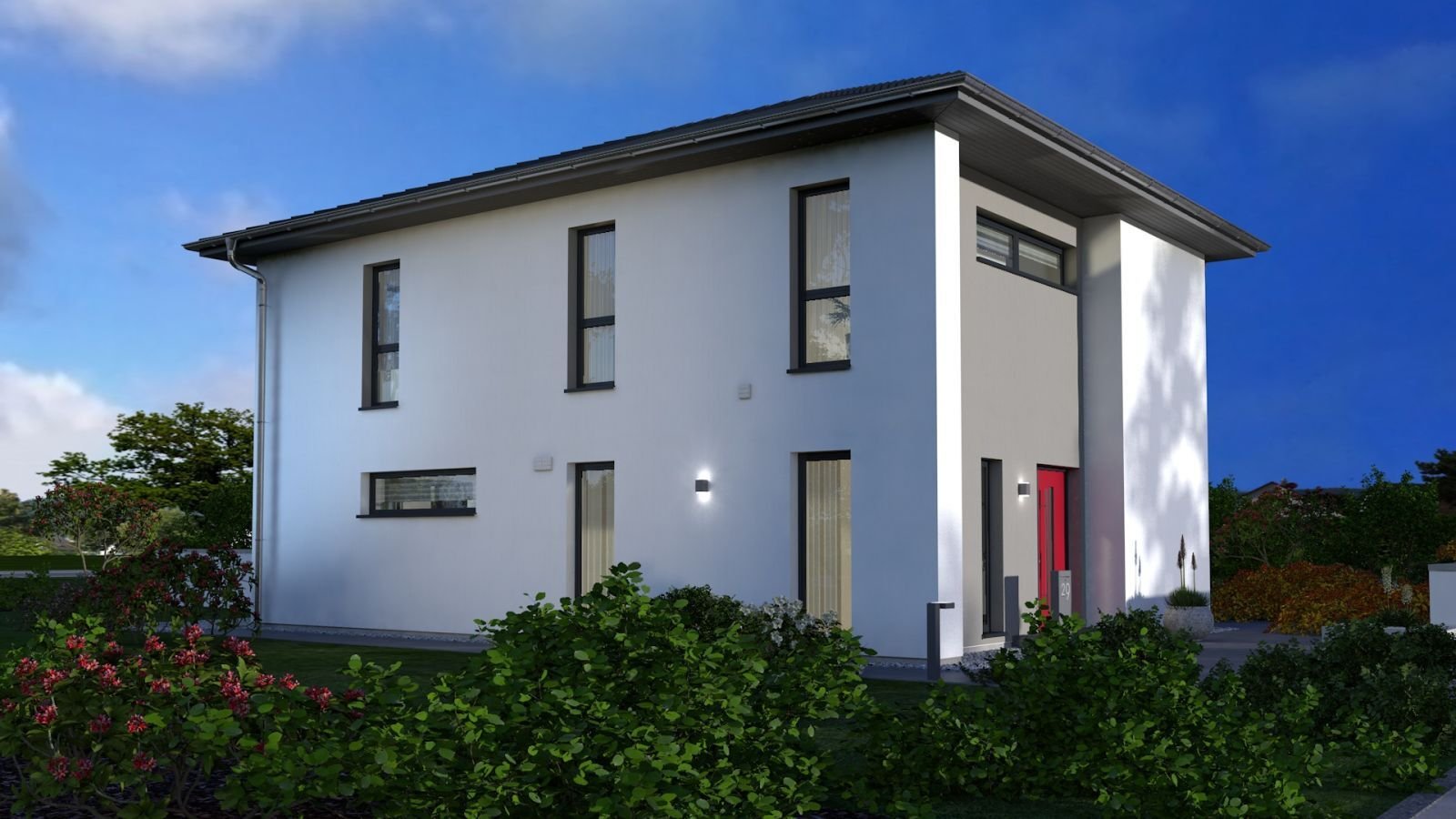 Stadtvilla 13 OKAL Haus Ansicht Eingang