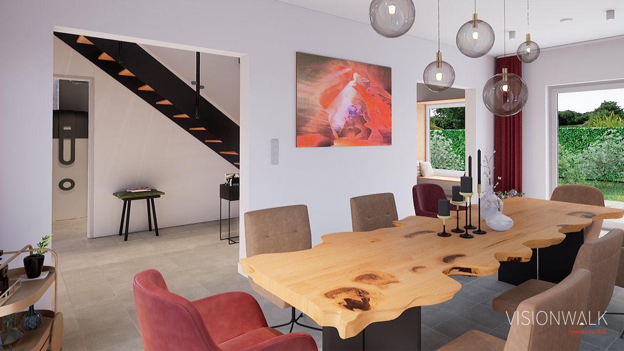 Esszimmer mit Blick in den Flur Esszimmer mit Blick in den Flur