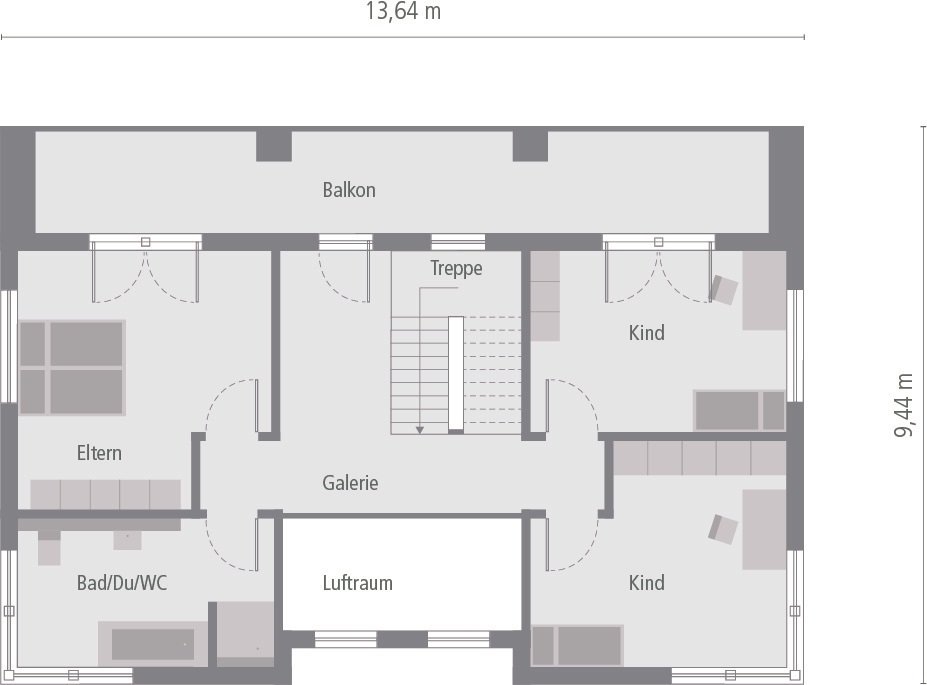 Grundriss Obergeschoss Grundriss Obergeschoss