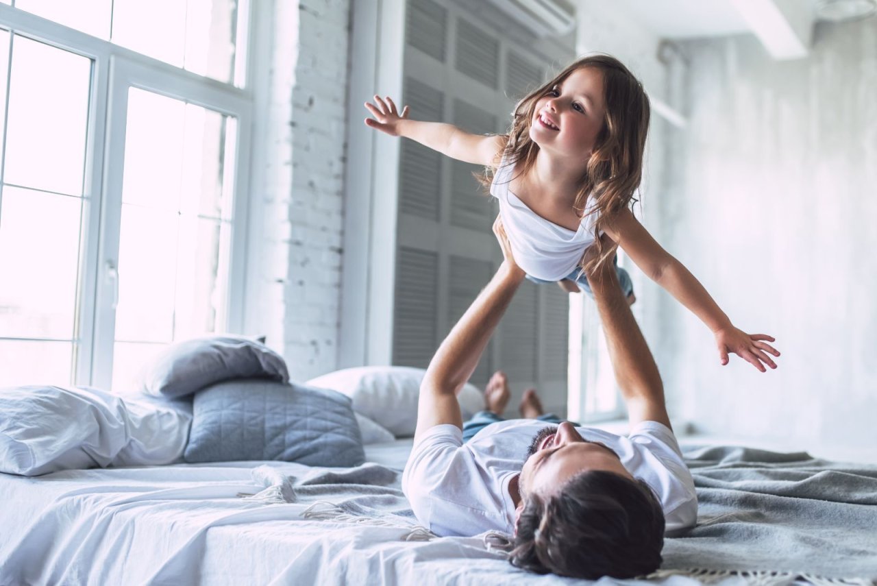 Vater mit Tochter Vater mit Tochter