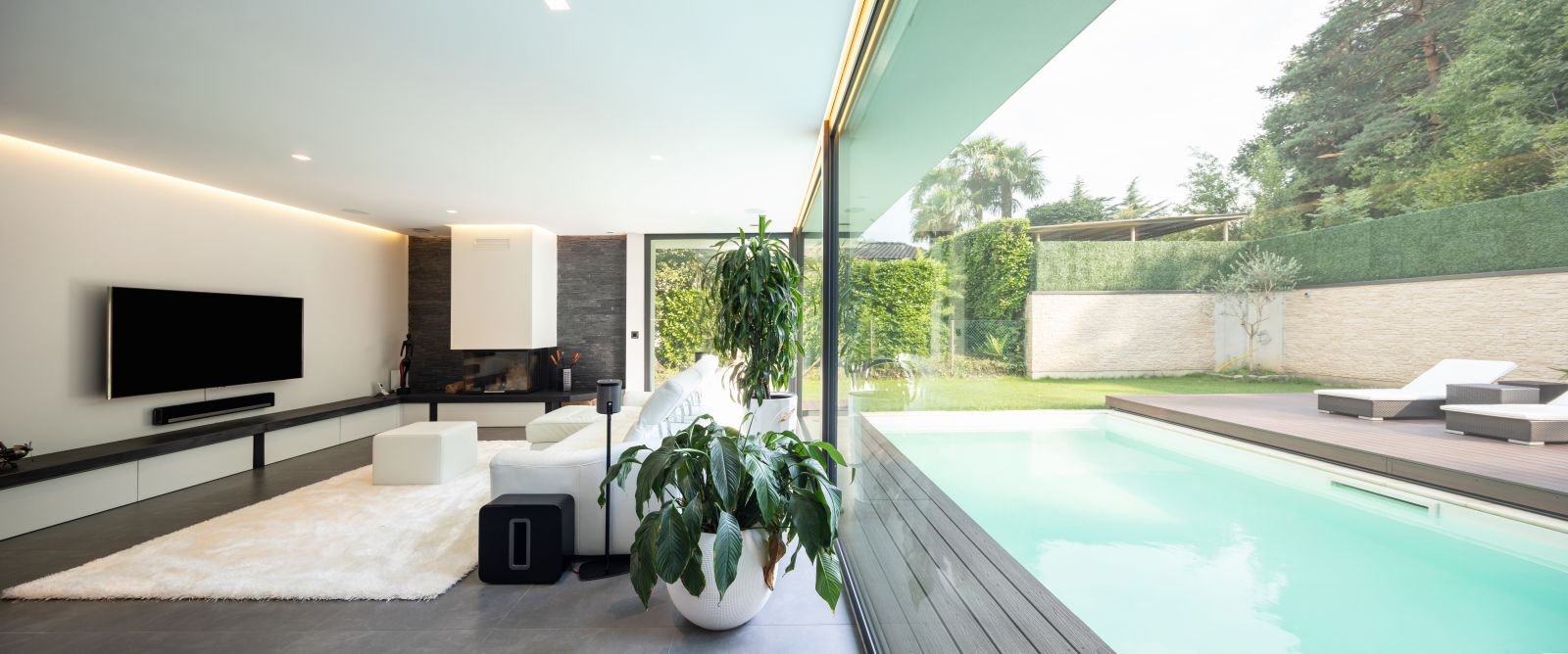 Ausblick zum Pool Ausblick zum Pool
