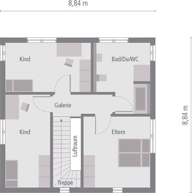 Grundriss Obergeschoss Grundriss Obergeschoss