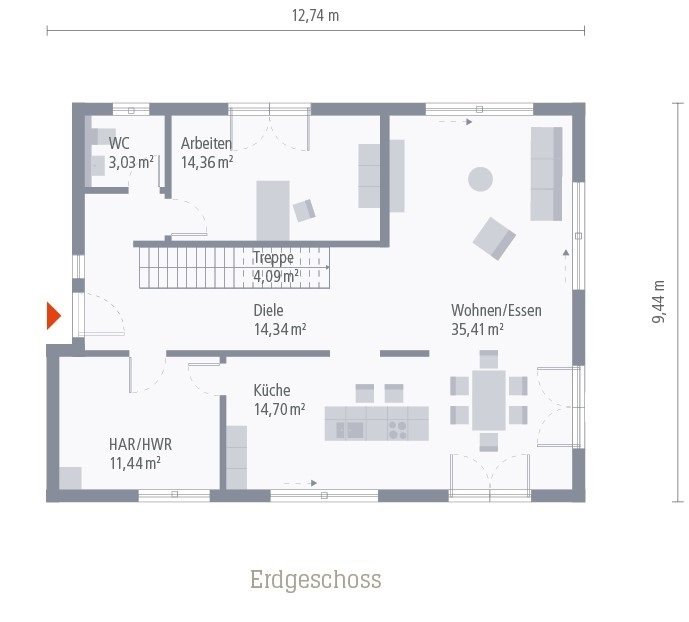 Grundriss Erdgeschoss Grundriss Erdgeschoss