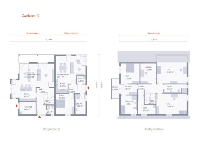 ZweiRaum Grundriss EG+DG () ZweiRaum Grundriss EG+DG ()