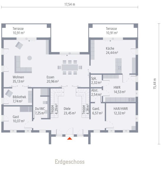 Lousiana Grundriß EG Lousiana Grundriß EG