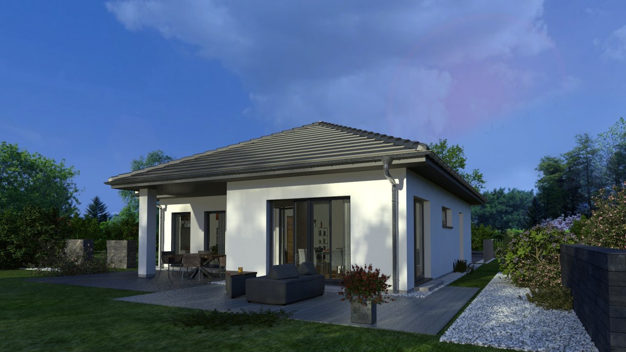 OKAL Bungalow--Walm aussen OKAL Bungalow--Walm aussen