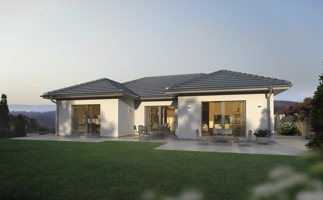Bungalow W Garten Abend Bungalow W Garten Abend