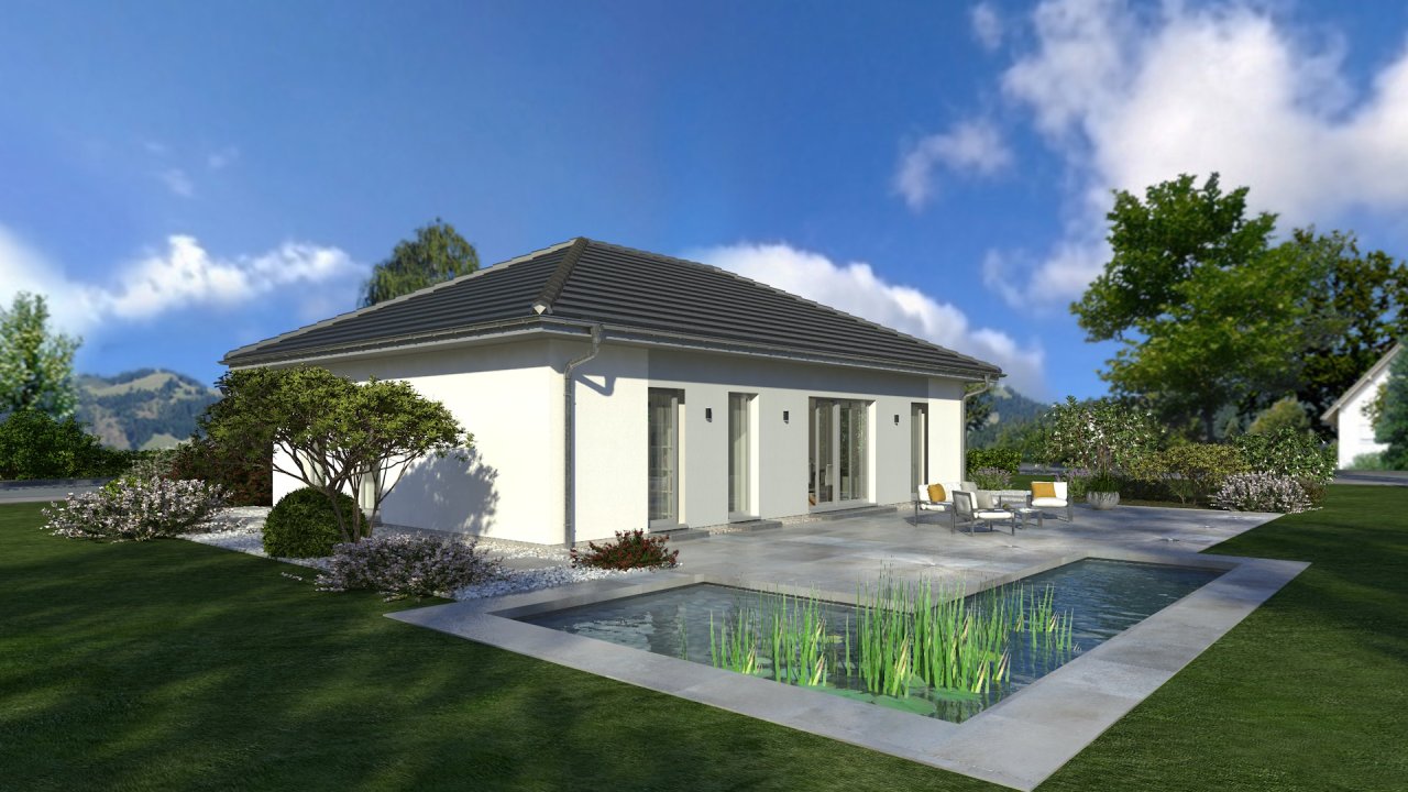 OKAL Bungalow--Walm aussen OKAL Bungalow--Walm aussen