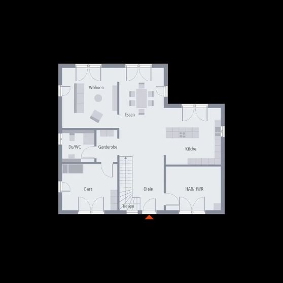 Stadtvilla Grundriss EG Stadtvilla Grundriss EG