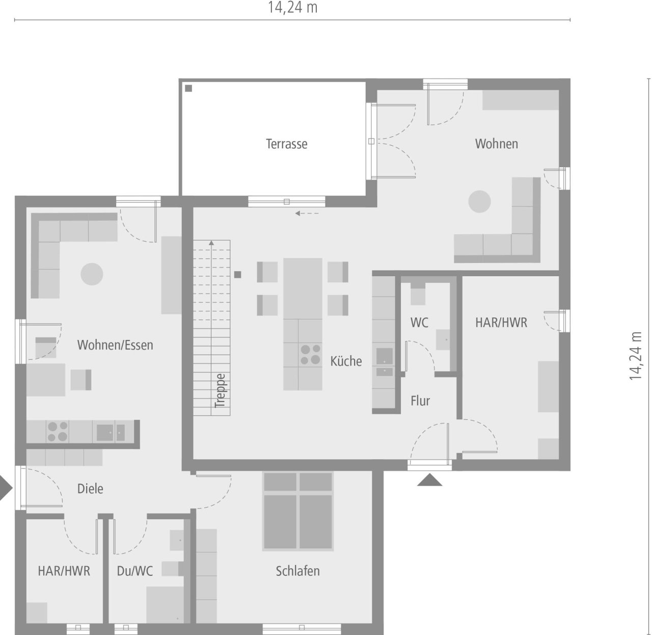 Grundriss Erdgeschoss Grundriss Erdgeschoss