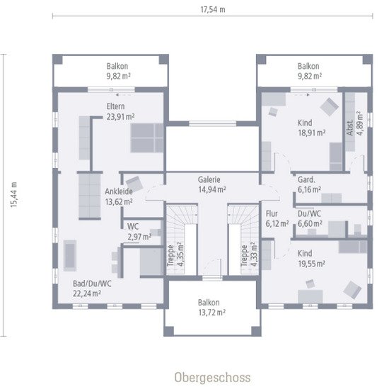 Lousiana Grundriß DG Lousiana Grundriß DG