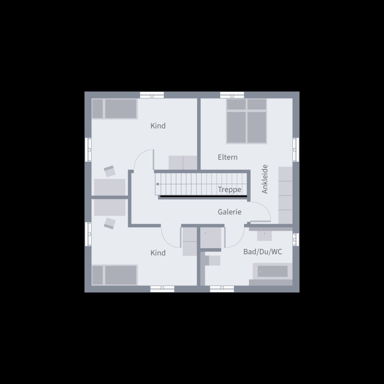 Stadtvilla 10.2 Grundriss OG