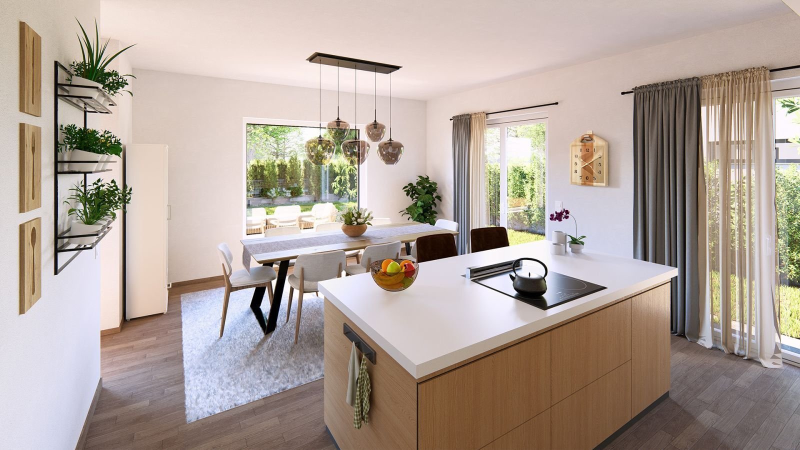 Dürrröhrsdorf-Dittersbach: Design Pur - Wohn- Essbereich- Küche offen - 152 m² - Homeoffice ready - Große Kinderzimmer 