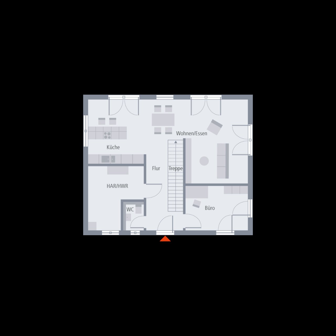 Stadtvilla 10 Grundriss EG