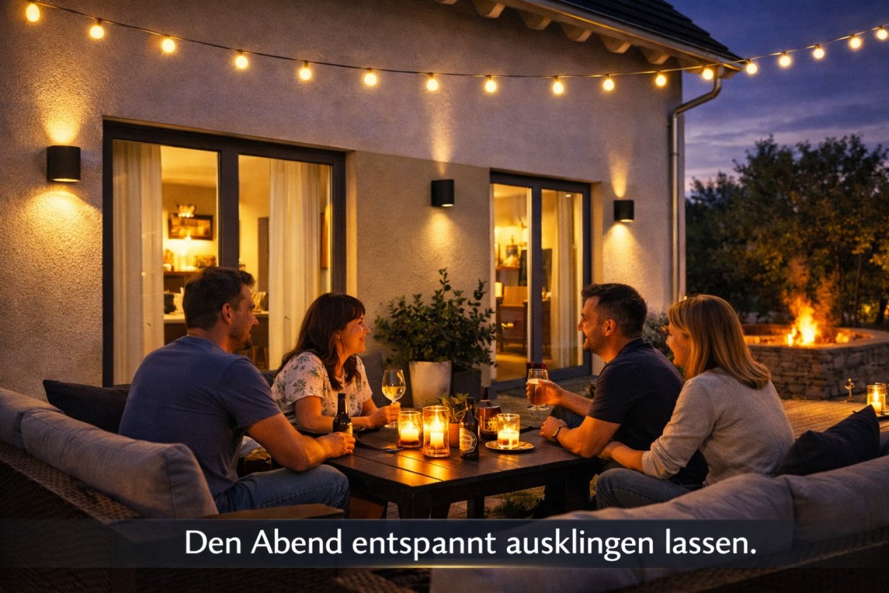 Terrasse am Abend