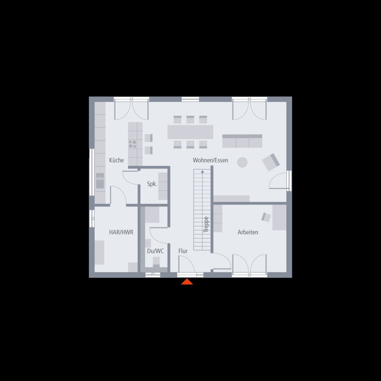 Stadtvilla 16 Grundriss EG